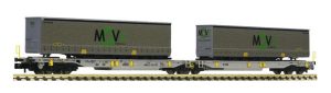 Fleischmann 825025 - N containerdraagwagen AAE Tp. VI