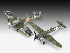 Model Set Combat Set Bf109G-10 & Spitfire Mk.V