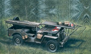 Italeri 0326 D-DAY Series 1/4 ton. 4x4 Ambulance Jeep