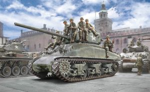 Italeri 6568 M4A1 Sherman with U.S. infantry