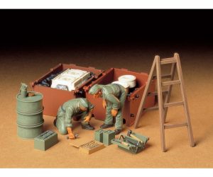 Tamiya 35180 WWII Diorama-Set Duits motoronderhoud