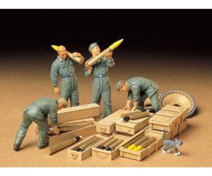 Tamiya 35188 WWII Figurenset tankcrew munitie ladend