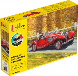 Heller 1/24 STARTER KIT MERCEDES 500 K SPECIAL ROADSTER