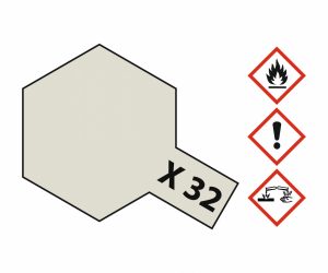Tamiya X-32 Titanium Zilver Gloss