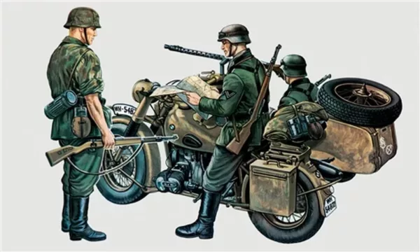 1/35 BMW R75 WITH SIDECAR