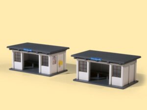Buswartehäuschen Je 70x42x33 mm