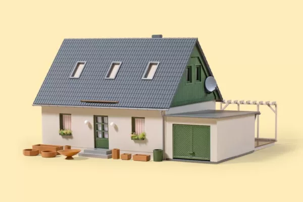 Einfamilienhaus mit Garage 158x126x90 mm