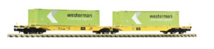 Fleischmann 825342 container-draagwagen CLIP Tp. VI