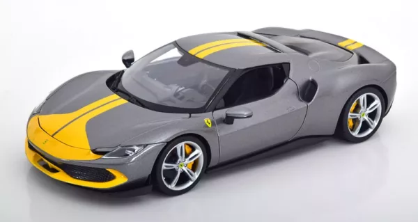 Ferrari 296 GTB 2022 “Assetto Fiorano” Grijs Metallic / Geel