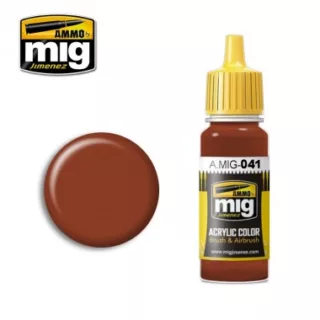 ACRYLIC COLOR DARK RUST JAR 17ML