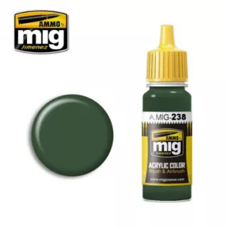 ACRYLIC COLOR FS 34092 MEDIUM GREEN JAR 17ML