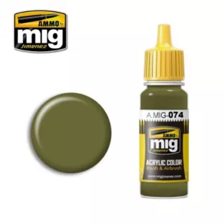 ACRYLIC COLOR GREEN MOSS JAR 17ML