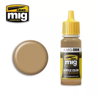 ACRYLIC COLOR KHAKI BROWN JAR 17ML