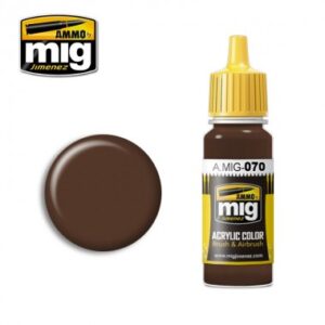 ACRYLIC COLOR MEDIUM BROWN DARK EARTH BS 450 JAR 17ML
