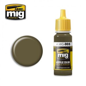 ACRYLIC COLOR RAL 7008 GREY-GREEN OPT. 1 JAR 17ML