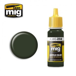 ACRYLIC COLOR RLM 70 BLACK GREEN JAR 17ML
