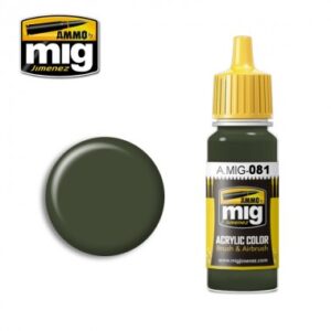 ACRYLIC COLOR US OLIVE DRAB VIETNAM FS 24087 JAR 17ML