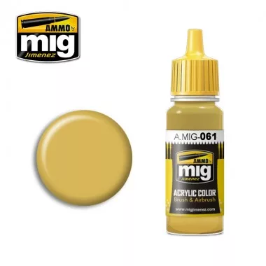 ACRYLIC COLOR WARM SAND-YELLOW JAR 17ML