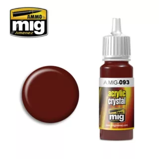 ACRYLIC COLOR CRYSTAL RED JAR 17ML