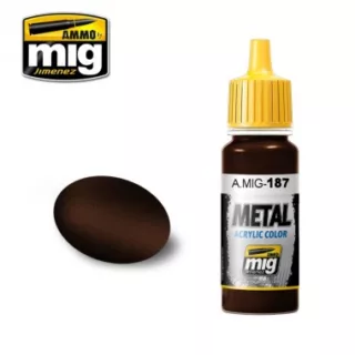 ACRYLIC COLOR JET EXHAUST BURNT IRON JAR 17ML