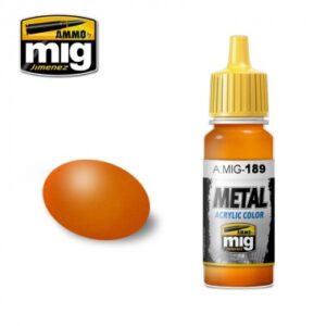 ACRYLIC COLOR METALLIC ORANGE JAR 17ML