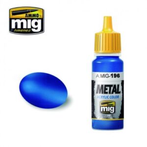 ACRYLIC COLOR WARHEAD METALLIC BLUE JAR 17ML