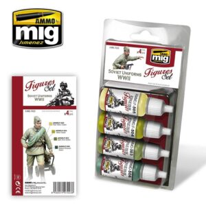 mig7023 SOVIET UNIFORMS WWII 4 JARS 17 ML