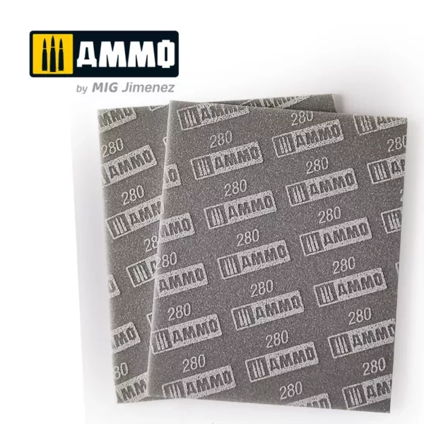 SANDING SPONGE SHEET 280 GRIT 2 PCS.