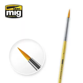 AMMO SYNTHETIC ROUND BRUSH NO. 4