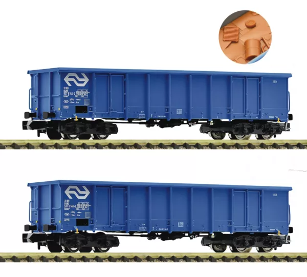 Fleischmann 830258 Set open goederenwagens met ladung NS, Tp. V