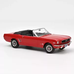 ford-mustang-cabriolet-1966-rouge-signal-flare-1-18 Ford Mustang Cabriolet 1966 Rouge Signal Flare 1/18