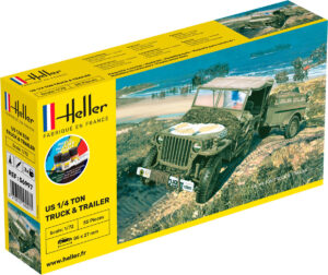 1/72 STARTER KIT US 1/4 TON TRUCK & TRAILER