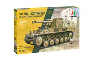 ita7061s 1/72 SD.KFZ. 124 WESPE 10,5 CM. L. FELDHAUBITZE