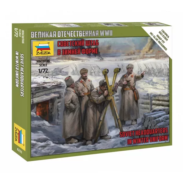 1/72 SOVIET HEADQUARTERS IN WINTER UNIFORM WWII