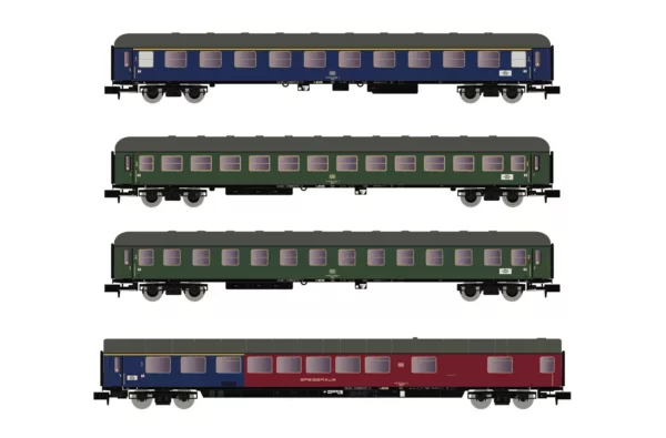 arn-hn4359 Arnold HN4359 1/160 DB 4-P COACHES AM/BM/ARM217 BL/GR Tp. IV