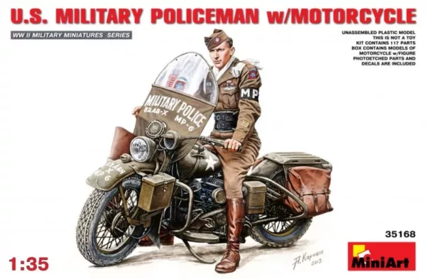 1/35 U.S.MILLITARY POLICEMAN W. MOTORCYCLE