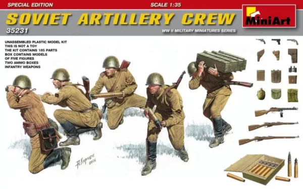 1/35 SOVIET ARTILLERY CREW. S.E.