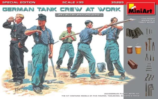 1/35 GERMAN TANK CREW AT WORK. S.E.