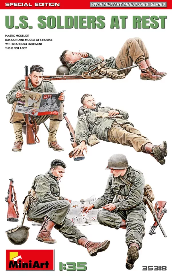 1/35 U.S. SOLDIERS AT REST. SPECIAL EDITION