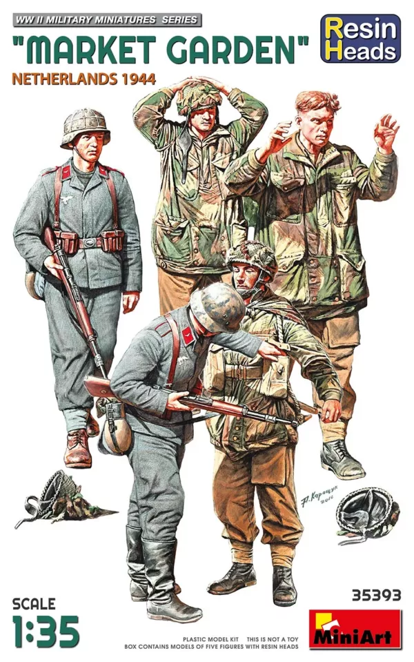 1/35 MARKET GARDEN NETHERLANDS 1944. RESIN HEADS