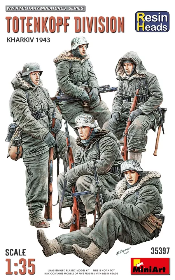 1/35 TOTENKOPF DIVISION. KHARKOV 1943. RESIN HEADS