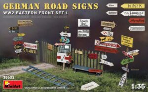 1/35 GERMAN ROAD SIGN WWII EASTERN FRONT SET 1