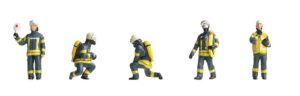 fa151637 1/87 BRANDWEERMANNEN EPOCHE VI SET I