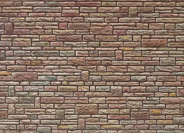1/87 MUURPLAAT ZANDSTEEN GROEN-GEEL-BRUIN