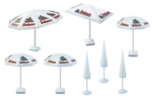 fa180440 1/87 PARASOLS 8 STUKS