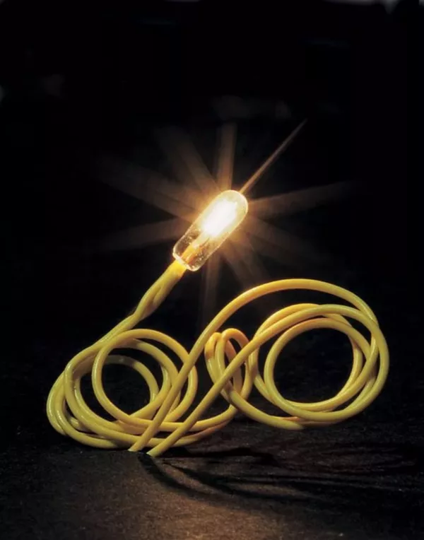 MINI DRAADLAMPJE WIT