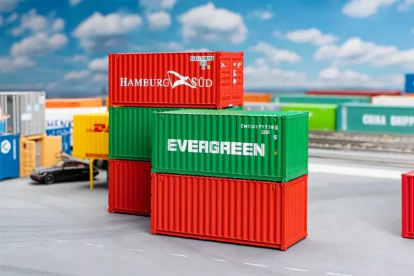 1/87 20' CONTAINER SET 5 STUKS