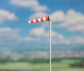 WINDZAKKEN MET MAST 2 ST.
