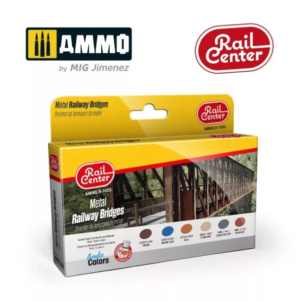 RAIL CENTER - METAL BRIDGES 15ML 6 JARS