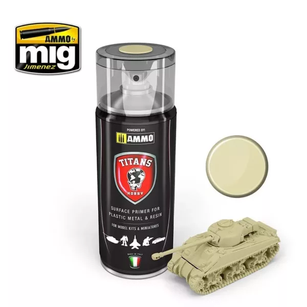 TITANS HOBBY BONE WHITE MATT PRIMER 400 ML SPRAY